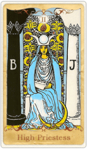 Der Hohepriesterin Tarotkarte 🥇